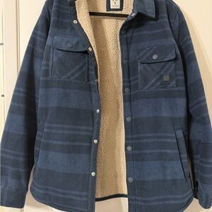 Men's Blue Jacket with Sherpa Lining